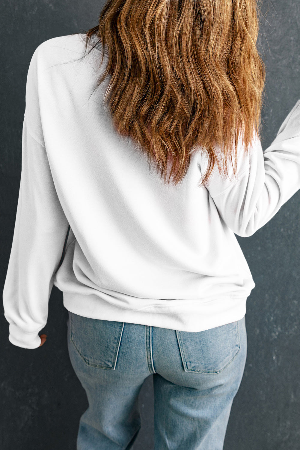 White Hello Pumpkin Thanksgiving Graphic Sweatshirt