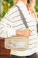 Gold Clear PVC Leopard Shoulder Strap Crossbody Bag