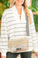 Gold Clear PVC Leopard Shoulder Strap Crossbody Bag